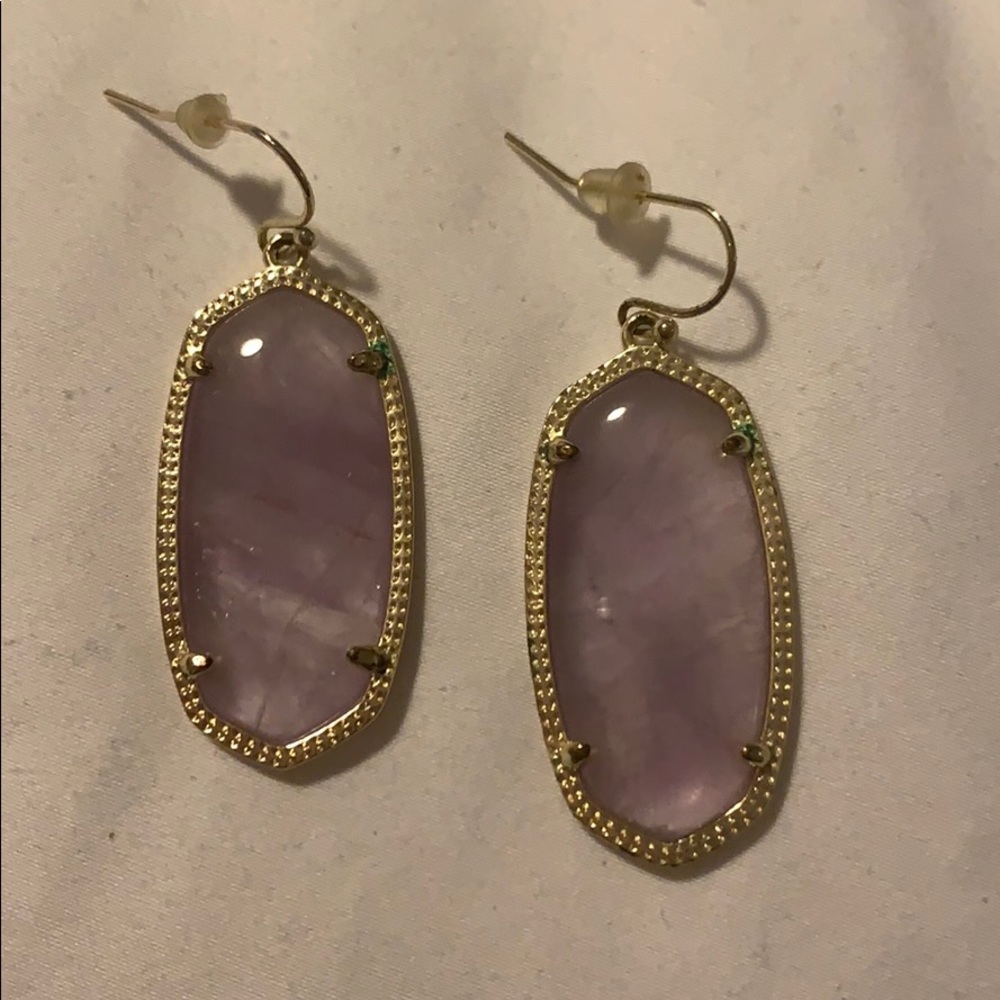 Kendra Scott purple earrings